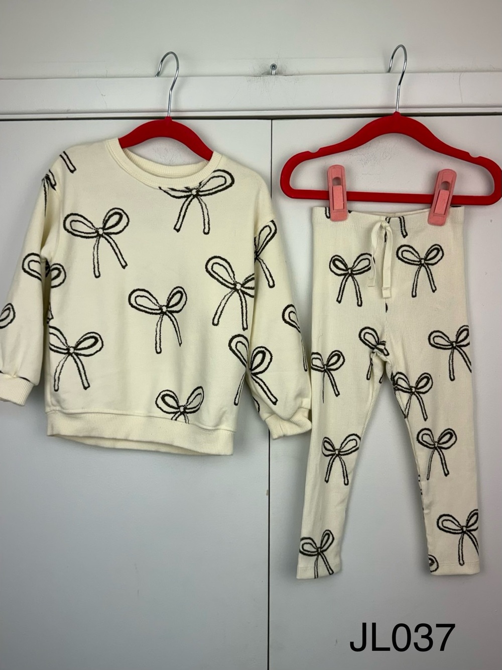 ZARA Kids Bow Print Sweatshirt Leggings Set 2-3Y NWT